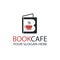 Literary cafe emblem