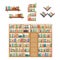 Literature Book Stack on Bookshelf Bookcase Rack Library Furniture