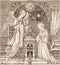 The lithography of Annunciation in Missale Romanum designed by unknown artist 1892