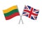 Lithuania and Britain crossed flags