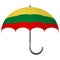 lithuania flag umbrella