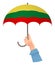 Lithuania flag umbrella