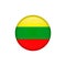 Lithuania flag vector isolated 5