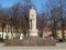 Lithuania, Klaipeda. Monument to Martinas Mazhvidas - to the author of the first Lithuanian book