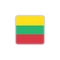 Lithuania national flag flat icon