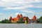 Lithuania. View on Trakai castle across lake