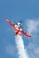 Lithuanian aerobatic pilot Jurgis Kairys flying his Juka, an aerobatics aircraft he designed and built himself