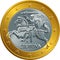 Lithuanian euro gold money coin