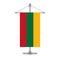 Lithuanian flag on the metallic cross pole, illustrationn