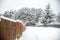 Lithuanian village countryside, wooden fences