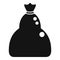 Litter bag of trash icon simple vector. Recycle clean