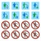 Litter icons set