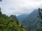 Little Adam peak, mountain in the fog view from the jungle