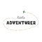 Little adventurer - fun hand drawn nursery poster with lettering