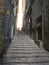 Little alleys and archways in the medieval center of Jesi, Italy