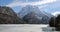 Little alpine lake in northern Italy near Tarvisio Town