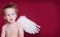 Little Angel Red Background