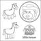 Little animal farmer, vector cartoon, Cartoon isolated vector illustration, Creative vector Childish design for kids activity