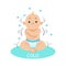 Little Baby Boy In Nappy Shivering Of Cold, Part Of Reasons Of Infant Being Unhappy And Crying Cartoon Illustration