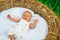 Little baby in crib. Newborn baby awake. Little girl or boy. Newborn feeding schedule. Feed your newborn on demand. Use