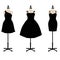 Little black dress vector