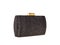 Little black fashion purse handbag with a golden clasp