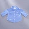 Little blue infant buttoned long sleeve shirt