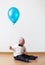 Little boy with baloon
