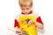 Little boy with brush and Artist\'s palette
