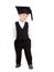 Little boy dressed Bachelor cap