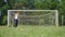 Little boy Exercising in a Meadow, Sports Outdoor Activities