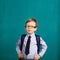 little Boy in eyeglasses.