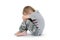 Little boy isolated on a white background