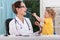 Little boy during medical appointment