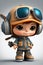 a little boy in a pilot\\\'s outfit with a helmet and a pair of headphones on his head