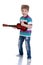 Little boy playing guitar