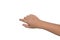 A little boy\'s hand touches the touch screen