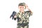Little boy with Soldier suit