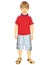 Little Boy Standing Vector Illustration