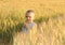 Little boy in wheatfield