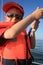 Little boy on yacht