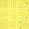 Little butterflies on a checkered yellow background. Simple seamless pattern.