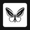 Little butterfly icon, simple style