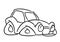 Little car parody transport outline race illustration cartoon