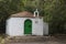 Little chapel Ermita de Lourdes  in forest at Garajonay park. La Gomera, Canary Islands.