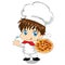 Little Chef - Pizza for mascot packaging menu web