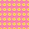 Little chick, seamless pattern vector.