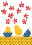 Little chicks Easter greeting card