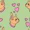 Little chihuahua dog pattern vector illustration. Seamless background.