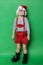 Little child with Christmas dwarf costume